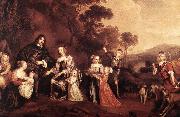 MIJTENS, Jan The Family of Willem Van Der Does s China oil painting reproduction